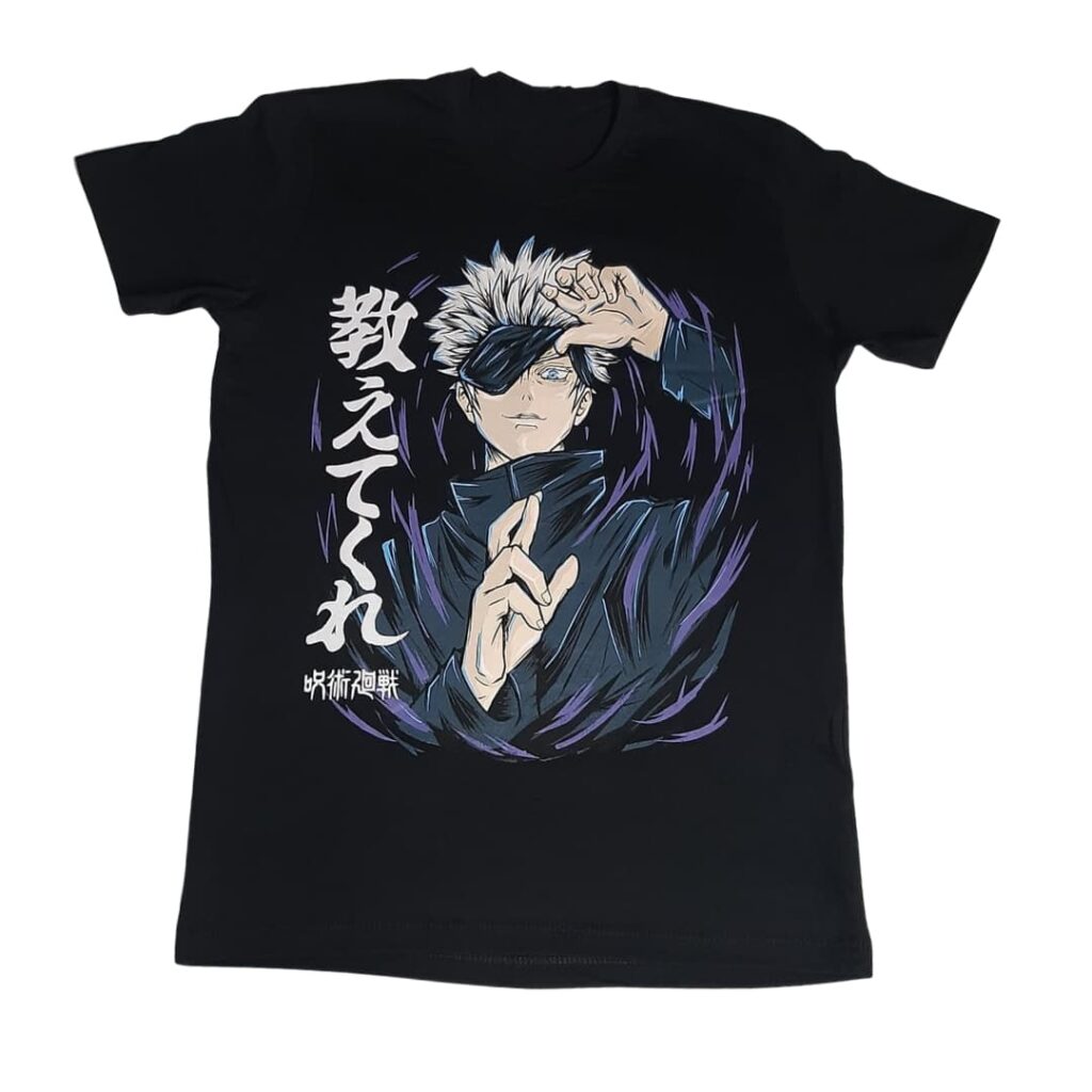 Camiseta Satoru Gojo Jujutsu Kaisen Camiseteria G Meas Do Cadu