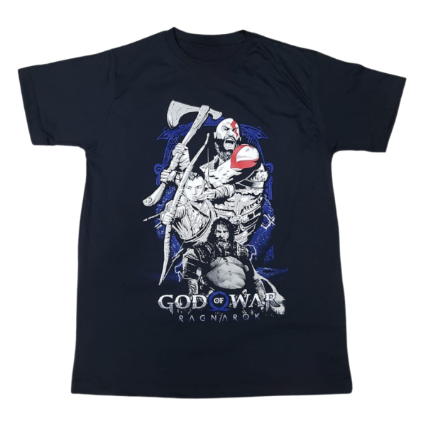 Camiseta Preta God Of War Ragnarok