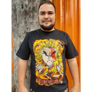 Camiseta Rengoku Demon Slayer