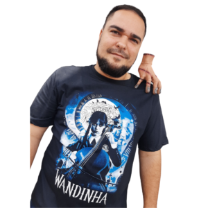 Camiseta Preta Wandinha