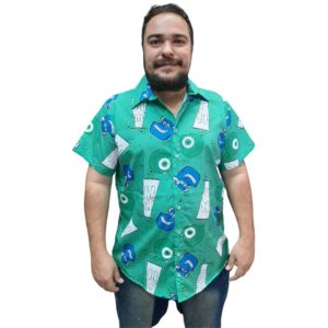 Camisa de Botão TT - Unissex - Monstros S A