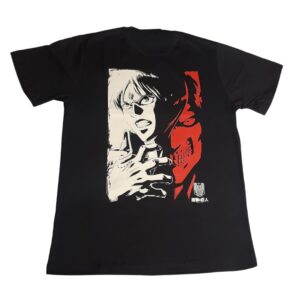 Camiseta Preta Attack On Titan Eren Anime