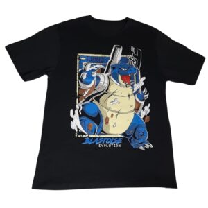 Camiseta Preta Pokemon Blastoise