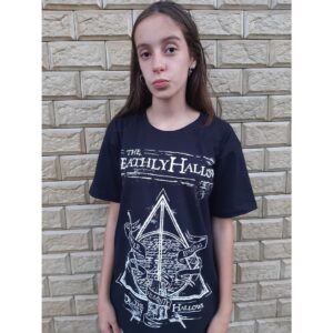 Camiseta Harry Potter Relíquias da Morte