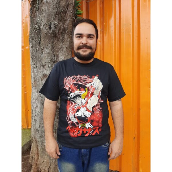 Camiseta Seya de Pegasus Cavaleiros do Zodiaco