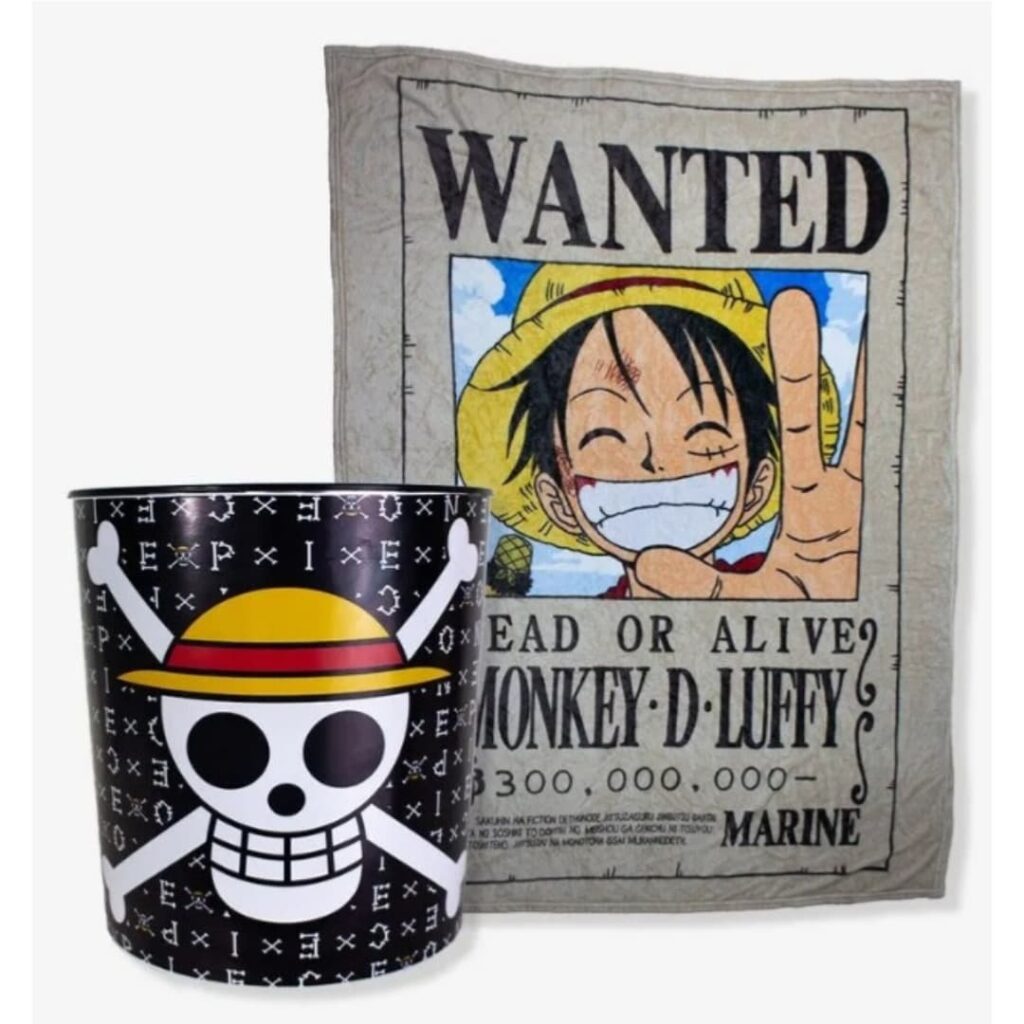 One Piece - Kit Manta + Balde de Pipoca