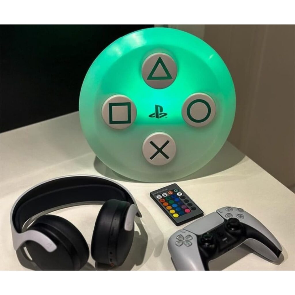 LUMINÁRIA PLAYSTATION BOTÕES PS5 - LED RGB