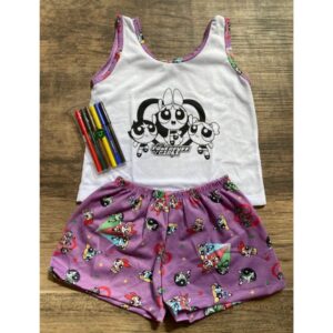 Pijama de Pintar Super Poderosas - Infantil