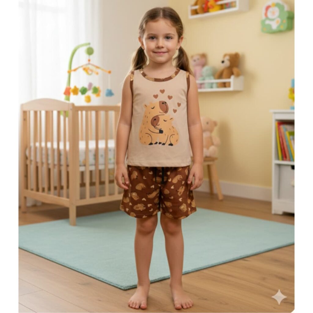 Pijama Infantil Capivara